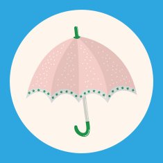 Umbrella theme elemets vector eps N11