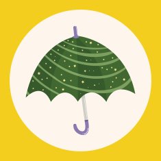 Umbrella theme elemets vector eps N14