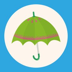 Umbrella theme elemets vector eps N16