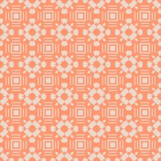 Abstract seamless pattern in orange color