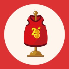 Pet Clothes theme element vector eps10