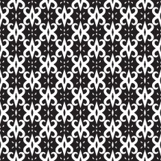 Abstract seamless pattern in black and white N19