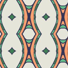 Abstract seamless ornament pattern kaleidoscope effect