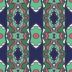 Abstract seamless ornament pattern kaleidoscope effect N3