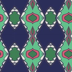 Abstract seamless ornament pattern kaleidoscope effect N8