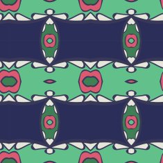 Abstract seamless ornament pattern kaleidoscope effect N10