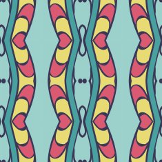 Abstract seamless ornament pattern kaleidoscope effect N11
