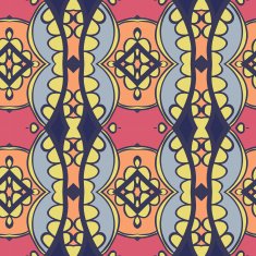 Abstract seamless ornament pattern kaleidoscope effect N14
