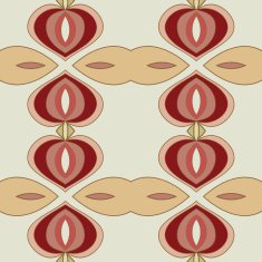 Abstract seamless ornament pattern kaleidoscope effect N20