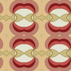 Abstract seamless ornament pattern kaleidoscope effect N34