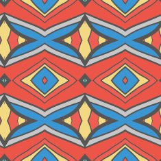 Abstract seamless ornament pattern kaleidoscope effect N35