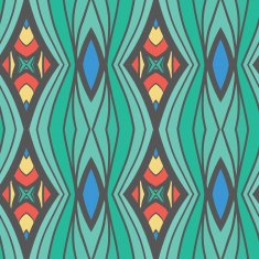 Abstract seamless ornament pattern kaleidoscope effect N37