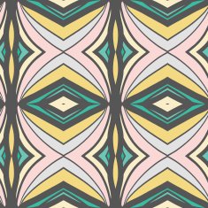 Abstract seamless ornament pattern kaleidoscope effect N39