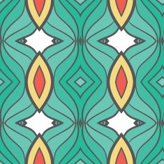 Abstract seamless ornament pattern kaleidoscope effect N43