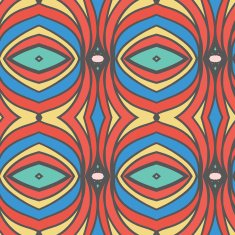 Abstract seamless ornament pattern kaleidoscope effect N44