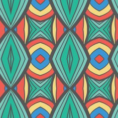 Abstract seamless ornament pattern kaleidoscope effect N45