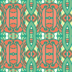 Abstract seamless ornament pattern kaleidoscope effect N47