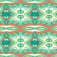 Abstract seamless ornament pattern kaleidoscope effect N48