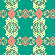 Abstract seamless ornament pattern kaleidoscope effect N49