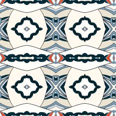 Abstract seamless ornament pattern kaleidoscope effect N53