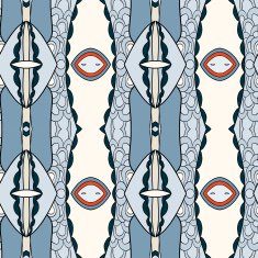 Abstract seamless ornament pattern kaleidoscope effect N55