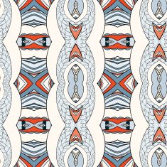 Abstract seamless ornament pattern kaleidoscope effect N56