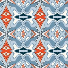 Abstract seamless ornament pattern kaleidoscope effect N65