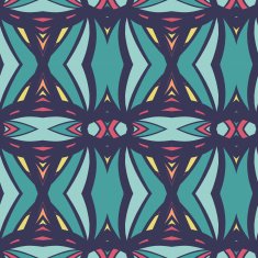 Abstract seamless ornament pattern kaleidoscope effect N67