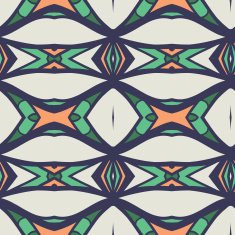 Abstract seamless ornament pattern kaleidoscope effect N68