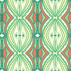 Abstract seamless ornament pattern kaleidoscope effect N74