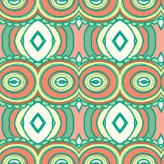 Abstract seamless ornament pattern kaleidoscope effect N75