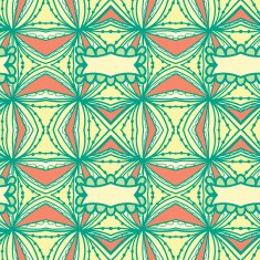 Abstract seamless ornament pattern kaleidoscope effect N76