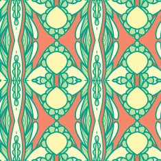 Abstract seamless ornament pattern kaleidoscope effect N77