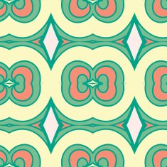 Abstract seamless ornament pattern kaleidoscope effect N80
