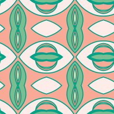 Abstract seamless ornament pattern kaleidoscope effect N81