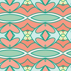 Abstract seamless ornament pattern kaleidoscope effect N83