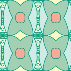 Abstract seamless ornament pattern kaleidoscope effect N85