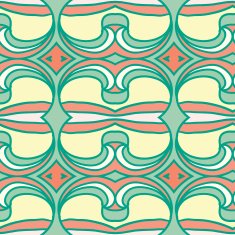 Abstract seamless ornament pattern kaleidoscope effect N86