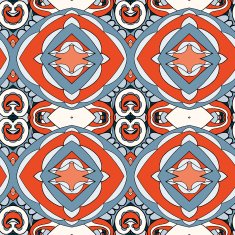 Abstract seamless ornament pattern kaleidoscope effect N88