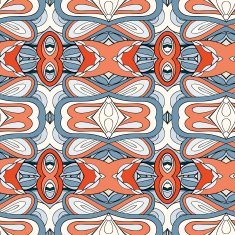 Abstract seamless ornament pattern kaleidoscope effect N89