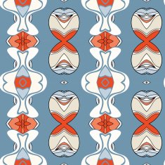 Abstract seamless ornament pattern kaleidoscope effect N90