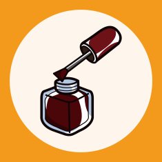 nail polish theme elements vector eps