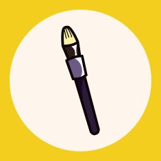 makeup brush theme elements vector eps N2