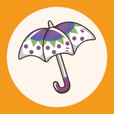 Umbrella theme elements vector eps N13