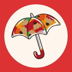 Umbrella theme elements vector eps N18