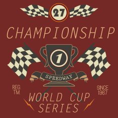T-shirt Printing design typography graphics Speedway vector illustration