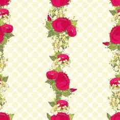 Seamless floral pattern with peonies N19