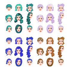 Female punk hair N4