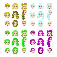 Female punk hair N6