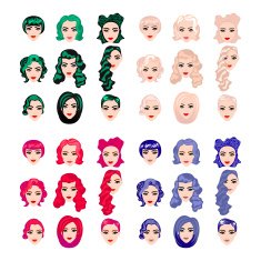Female punk hair N7